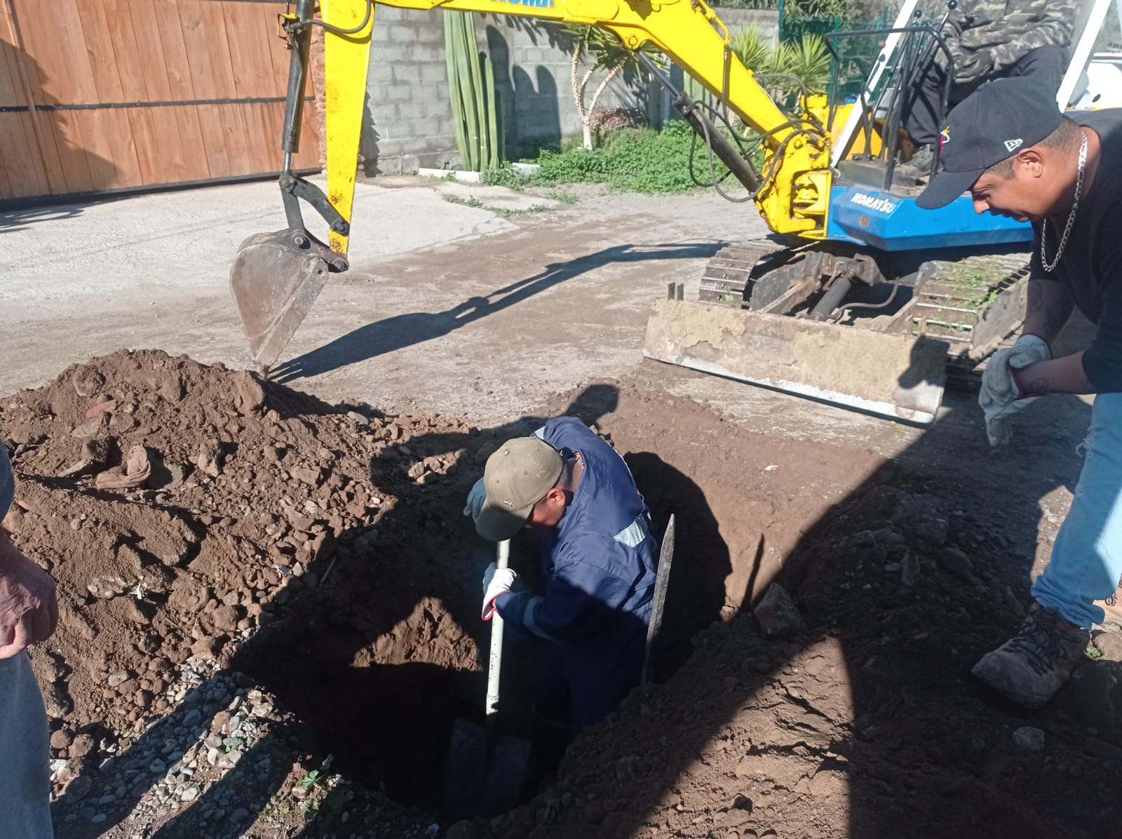 Conexión de tubería de agua potable